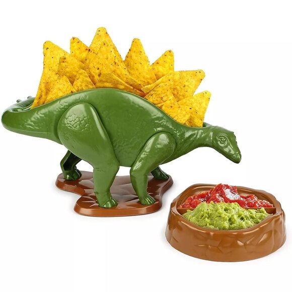 NACHOsaurus Dinosaur Snack + Dip Bowl Set | New in Box - Picture 1 of 7
